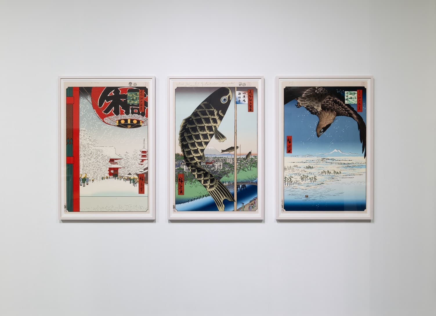 《名所江戸百景》オマージュ版画を初公開した「マガジンハウス博」 2025年10月展示風景( Photo: Ginza Sony Park)