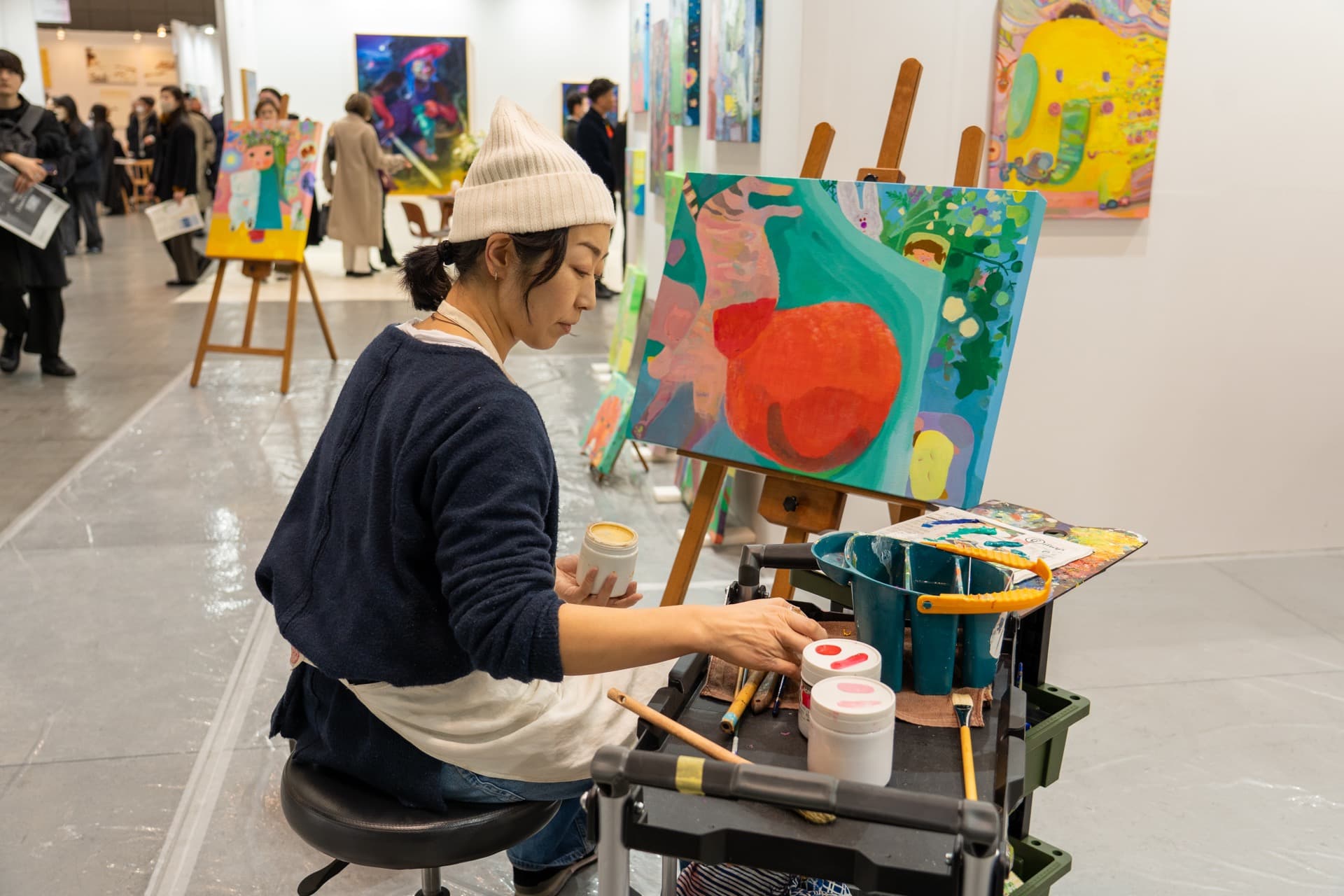 2025年 「アートフェア東京2025」 ライブペインティング風景