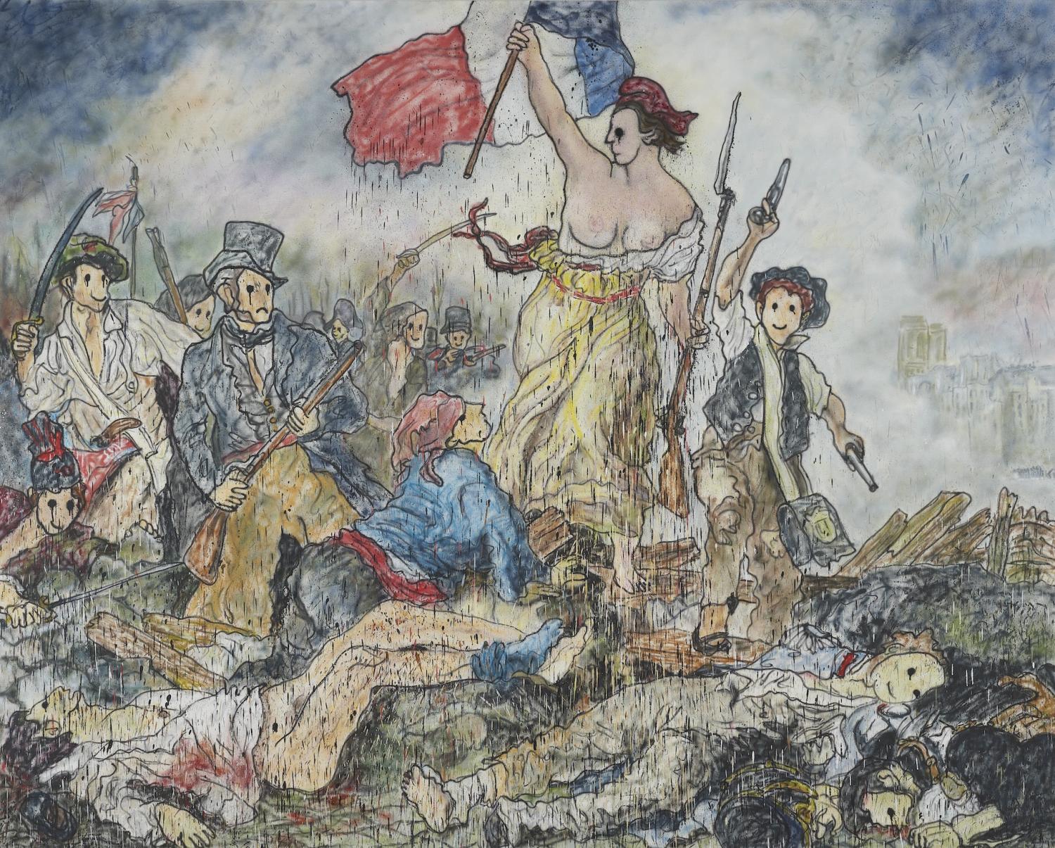 LIBERTY LEADING THE PEOPLE II (INSPIRED BY EUGÈNE DELACROIX)