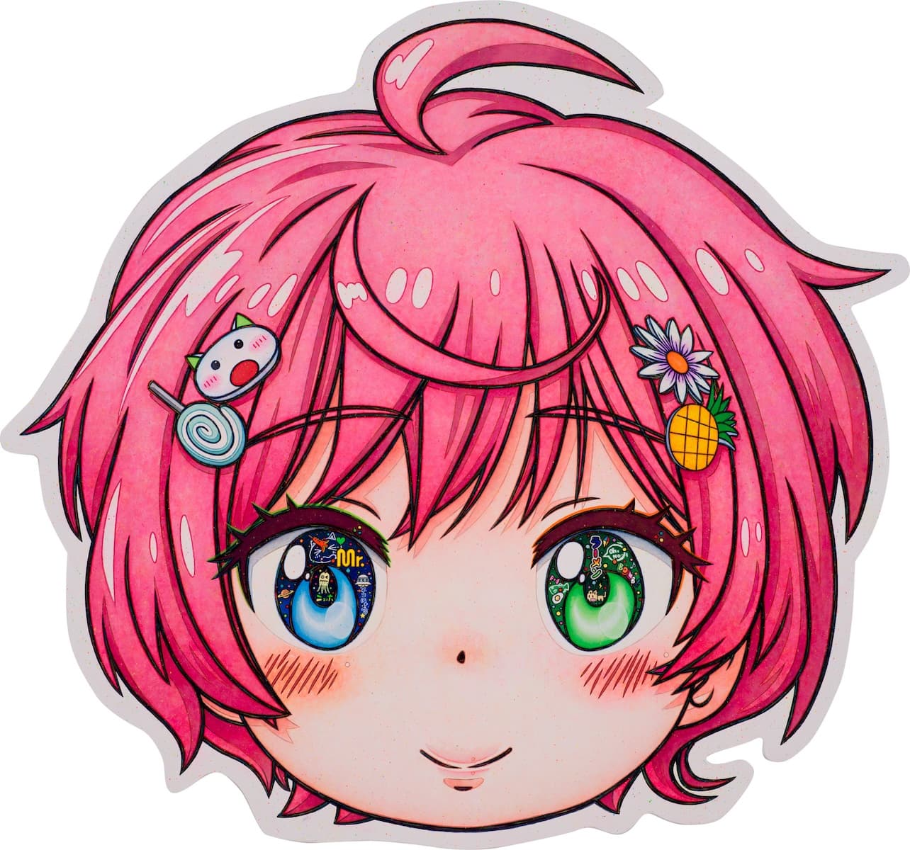 理紗緒 -キャンディスマイル- , 2026, Acrylic on canvas mounted on wood panel, 890 x 960x 53 mm