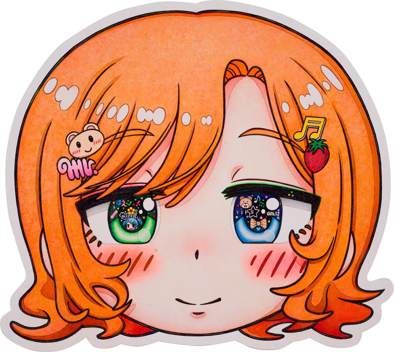 美奈緒 -オレンジキャンディ少女- , 2026, Acrylic on canvas mounted on wood panel, 800 x 900 x 53 mm ©2026 Mr./Kaikai Kiki Co., Ltd. All Rights Reserved.